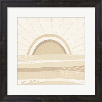 Framed Sweet Summer V Neutral Print