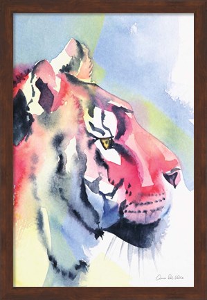 Framed Tiger Portrait Print