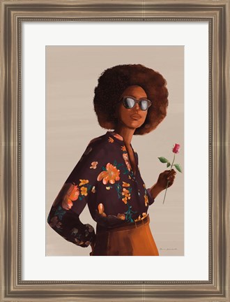 Framed Flower Power I Print