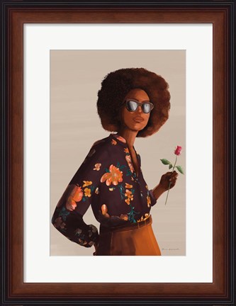 Framed Flower Power I Print