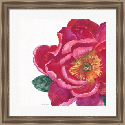 Framed Floral Drama IX Print