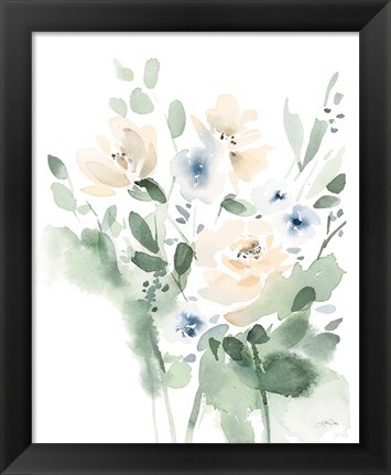 Framed Summer Wildflowers II Print