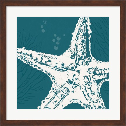 Framed Seaside Style XIII Print