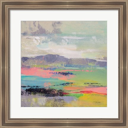 Framed Blooming Field II Print