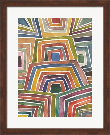 Framed Stripes II Print