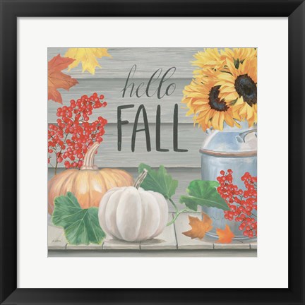 Framed Fall at the Farm V Print