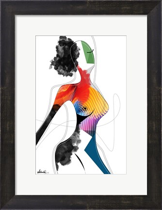 Framed Vivid Woman - Invincible Print