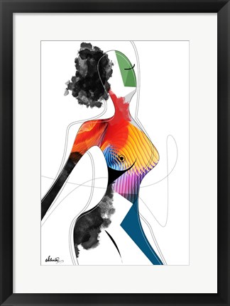 Framed Vivid Woman - Invincible Print