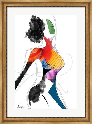 Framed Vivid Woman - Invincible Print