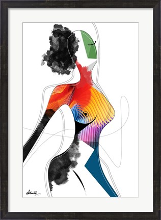 Framed Vivid Woman - Invincible Print