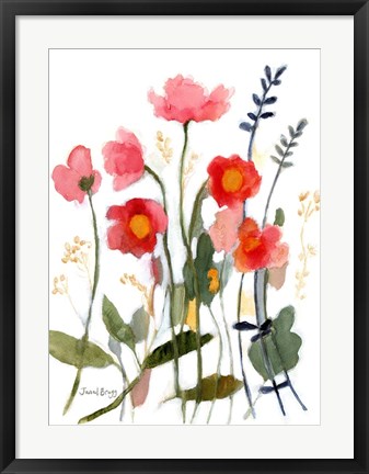 Framed Floral with Wild Roses No. 2 Print