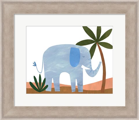 Framed Ellie The Elephant Print