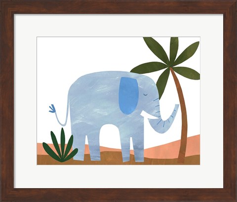 Framed Ellie The Elephant Print