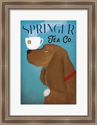 Framed Brown Springer Tea Co Print