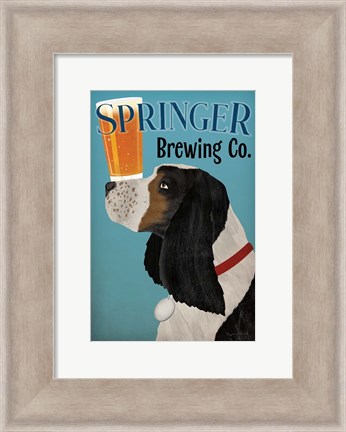 Framed Springer Brewing Co Print