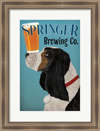 Framed Springer Brewing Co Print