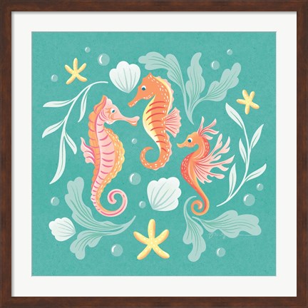 Framed Under the Sea V Print