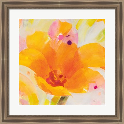 Framed Bright Tulips I Print