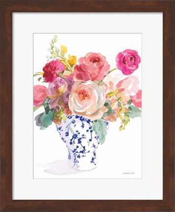 Framed Sunday Bouquet II Print