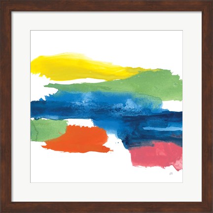 Framed Jewel Abstraction I Print