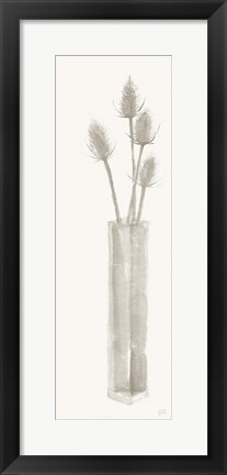 Framed Neutral Thistle Print