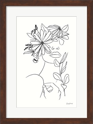 Framed Rooted I BW Print