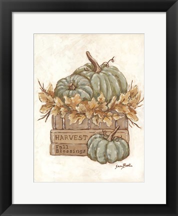 Framed Harvest Your Blessings Print