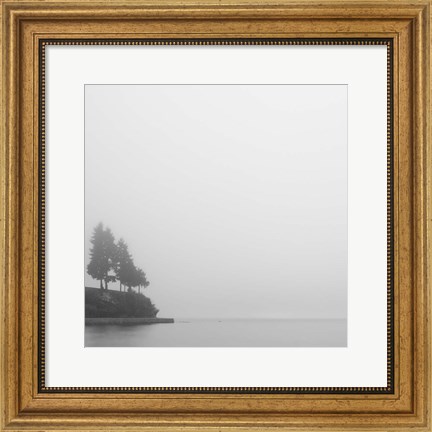 Framed Foggy Coast 1 Print