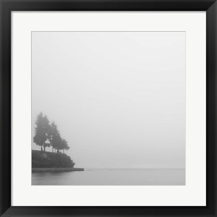 Framed Foggy Coast 1 Print