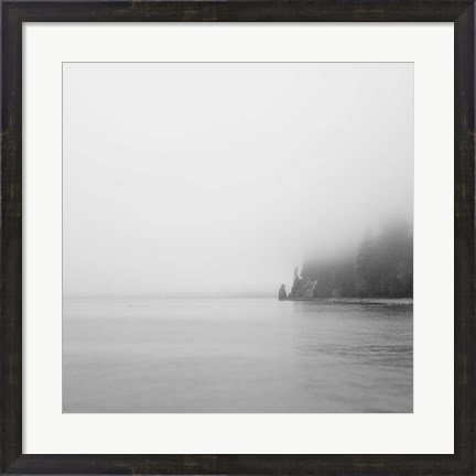 Framed Foggy Coast 2 Print