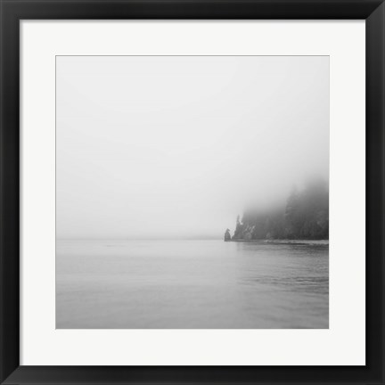 Framed Foggy Coast 2 Print