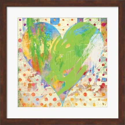 Framed Carnival Heart Print