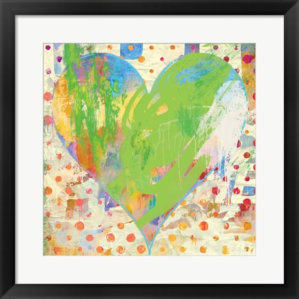 Framed Carnival Heart Print