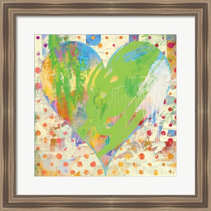 Framed Carnival Heart Print