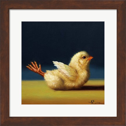 Framed Yoga Chick Locust Print