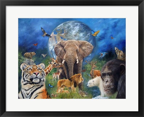 Framed Planet Earth Print