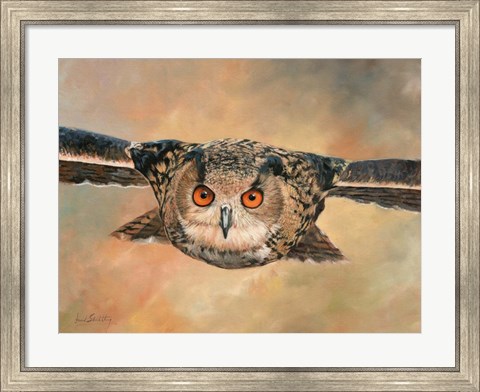 Framed Eagle Owl Print