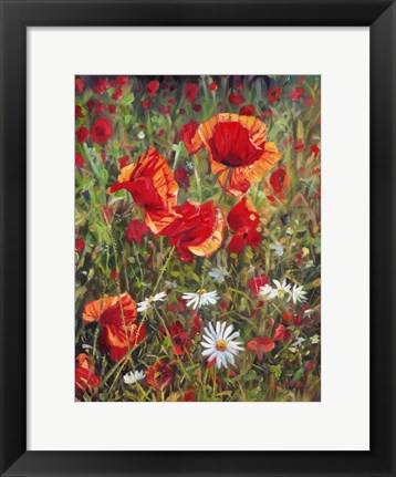 Framed Poppies Print