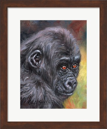 Framed Baby Gorilla86 Print