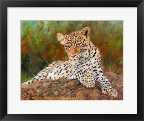 Framed Lazy Leopard Print