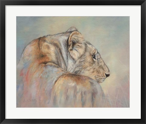 Framed Lioness Fade Print