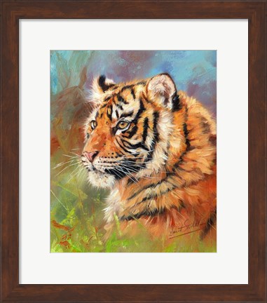 Framed Strong Tiger Print