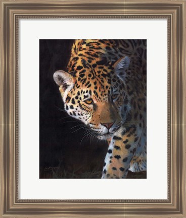 Framed Jaguar Portrait 2 Print