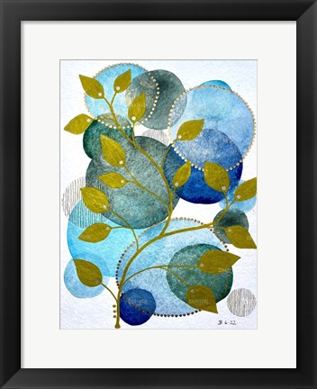 Framed Abstract Botanical 6 Print