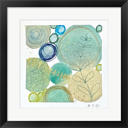 Framed Abstract Botanical 13 Print