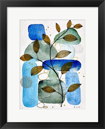 Framed Abstract Botanical 14 Print