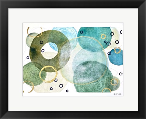 Framed Abstract Botanical 17 Print