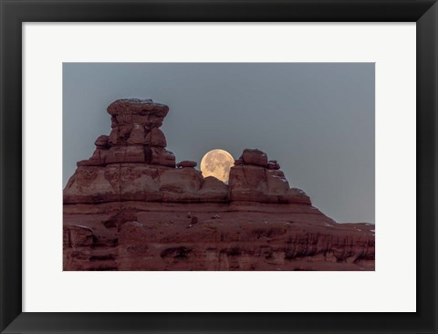 Framed Moon Over Arches Print