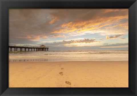 Framed Footprints Print