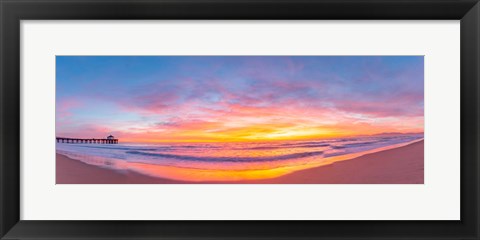 Framed Sunset Pano Print